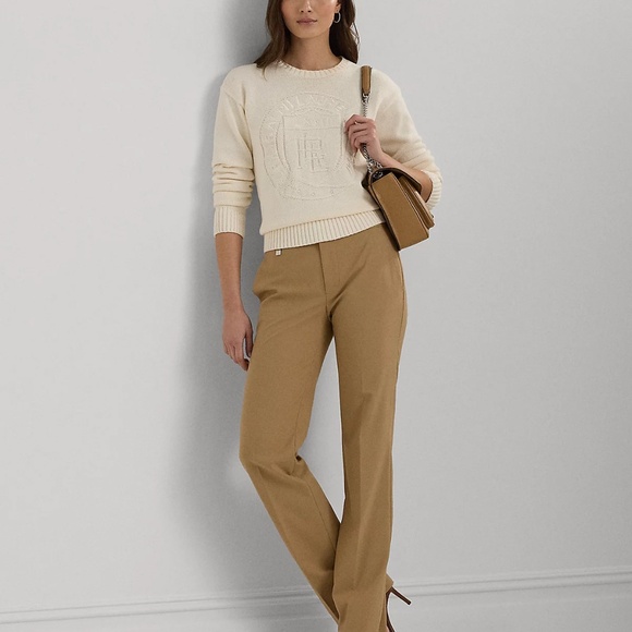 Billiard Green Lauren Ralph Lauren Straight Leg Pants / Trousers Size 12 - Picture 2 of 6